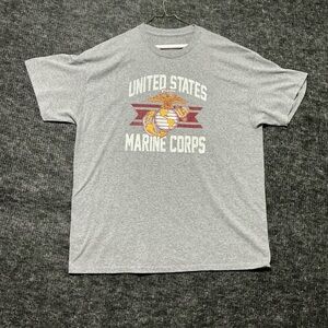 Gray United States Marine Corps Short Sleeve Tee